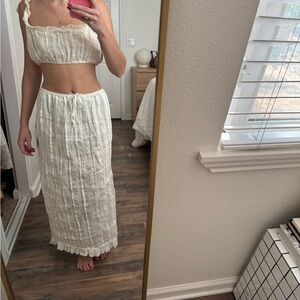 Doen Renee top and renaud skirt set